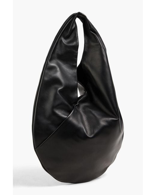 Aesther Ekme Black Ora Leather Shoulder Bag