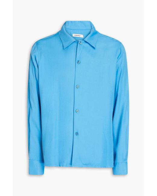 Sandro Blue Twill Shirt for men