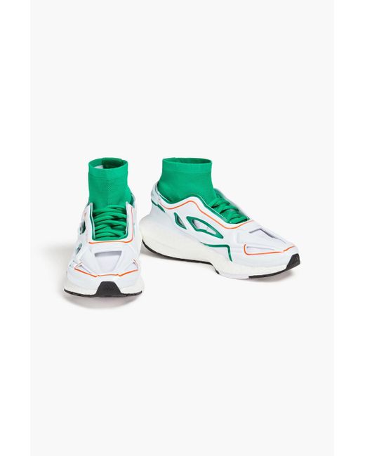 Adidas By Stella McCartney Green Ultraboost 22 elevate sneakers aus gummi und stretch-strick