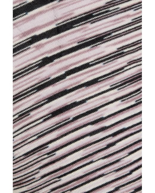 Missoni Black Rollkragenpullover aus wolle in space-dye-optik