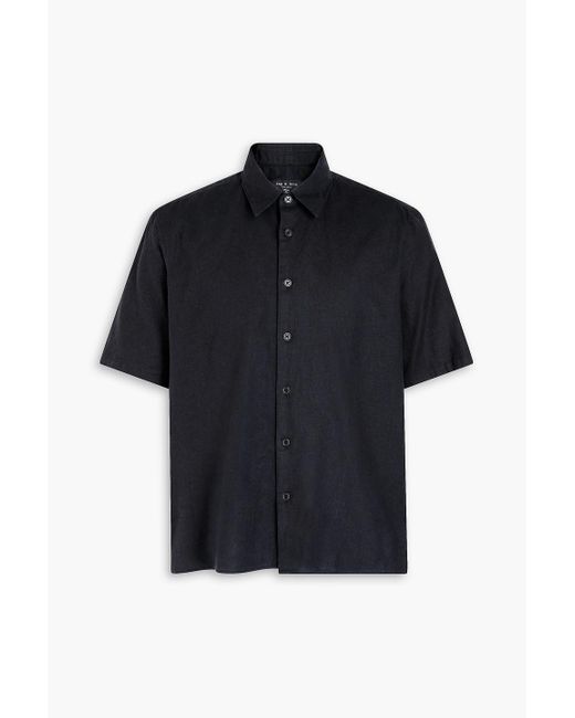 Rag & Bone Blue Dalton Hemp And Cotton-blend Shirt for men