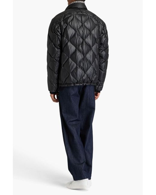 Rag & Bone Black Eclipse Reversible Quilted Ripstop Bomber Jacket for men