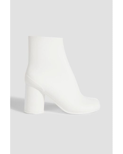 Maison Margiela White Tabi Split-toe Pvc Ankle Boots