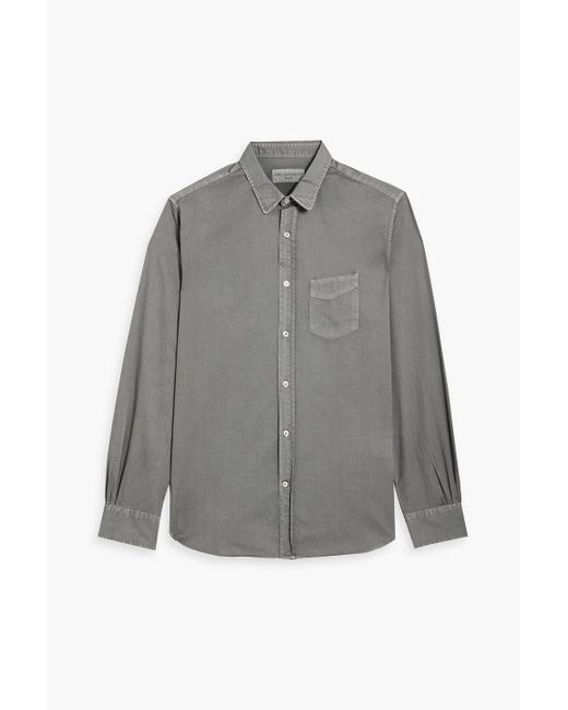 Officine Generale Gray Lipp Cotton-twill Shirt for men
