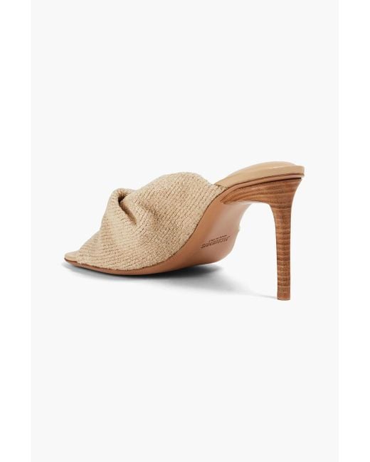 Jacquemus Natural Bagnu Twisted Terry Mules