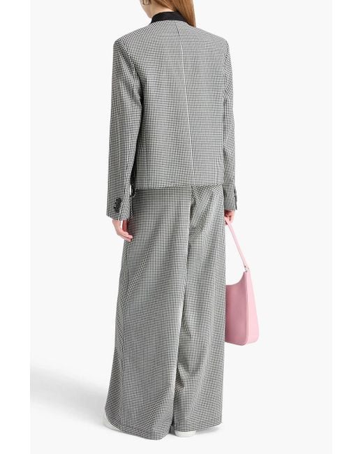 Marni Gray Jacke aus jacquard mit gingham-karo