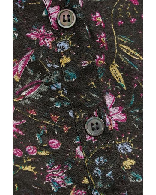 Isabel Marant Black Maria Floral-print Cotton-voile Top