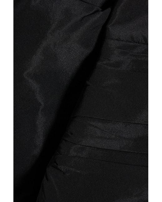 Rebecca Vallance Black Homecoming Bow-detailed Taffeta Mini Skirt