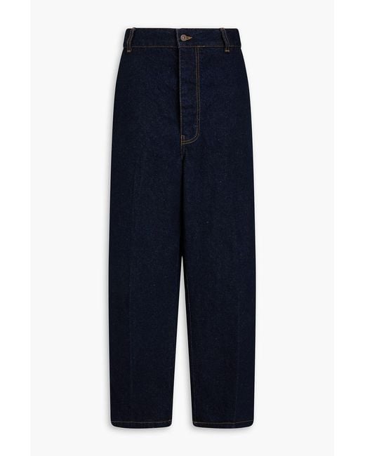 Victoria Beckham Blue High-Rise Cargo Jeans
