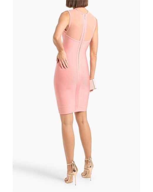 herve leger pink and orange dress Herve leger womens size