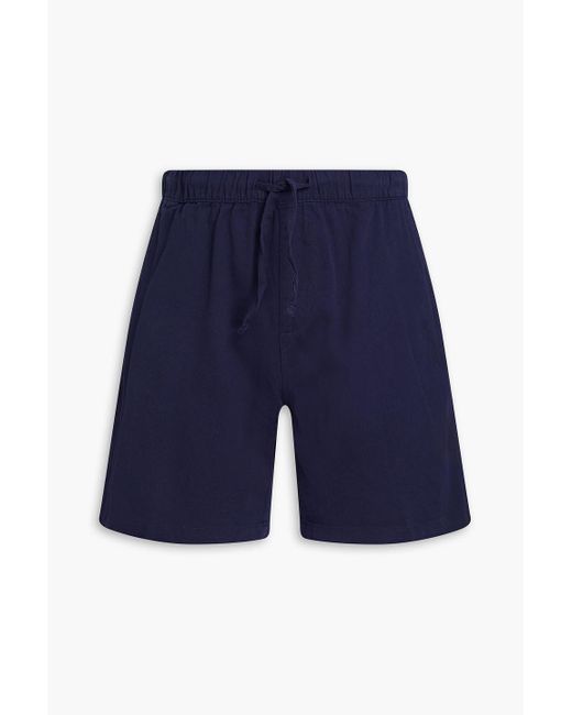 Onia Blue Cotton-blend Twill Shorts for men