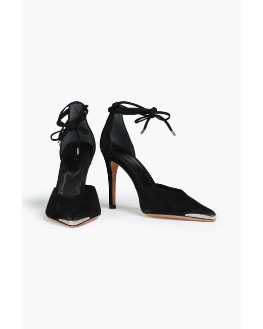 IRO Mifal Suede Pumps in Black | Lyst