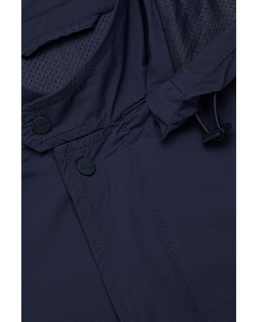 Herno Blue Shell Hooded Jacket for men