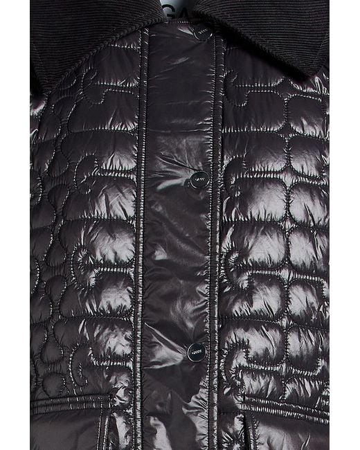 Ganni Black Quilted Shell Jacket