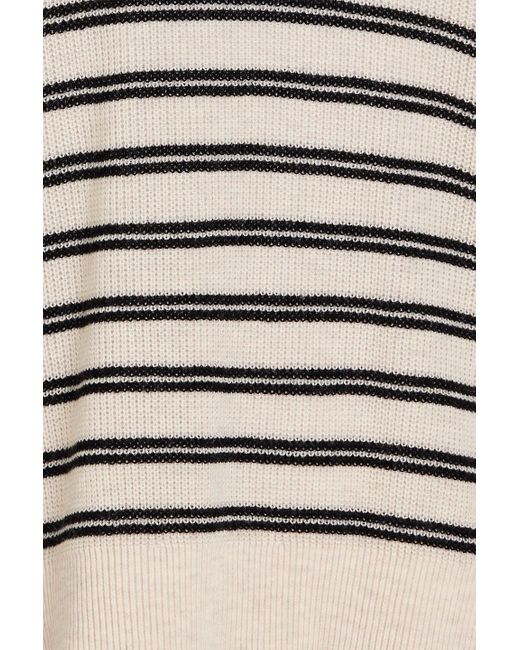 Rag & Bone White Bree Striped Wool Sweater
