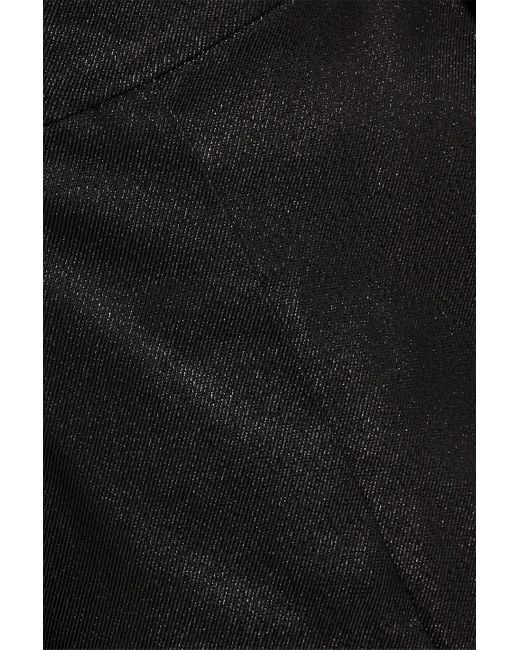 Max Mara Black Bobby Glittered Wool-blend Maxi Skirt