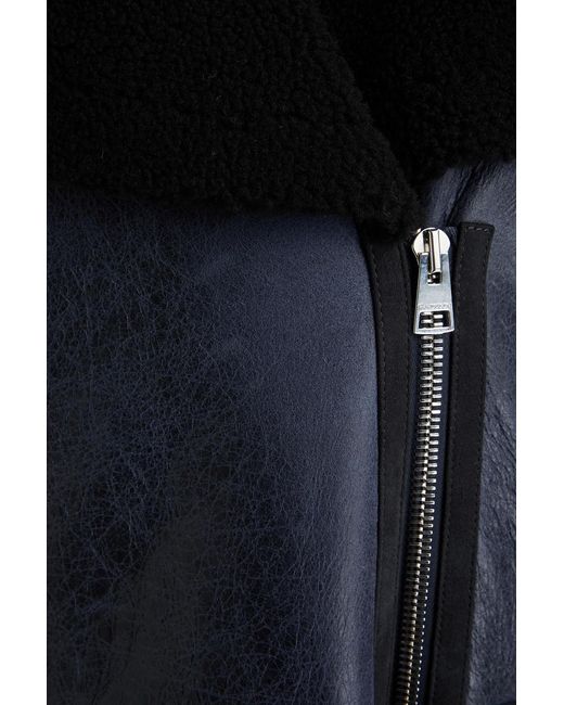 J.W. Anderson Black Shearling Biker Jacket