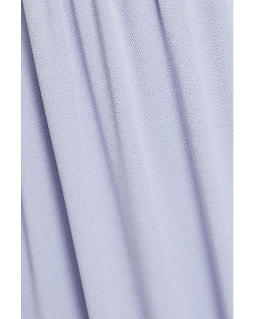 Emilio Pucci Blue Cutout Jersey Maxi Dress