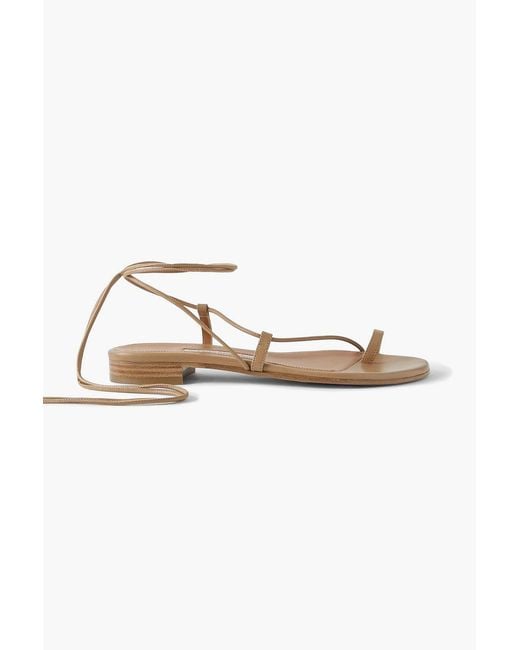 Emme Parsons White Susan Leather Sandals