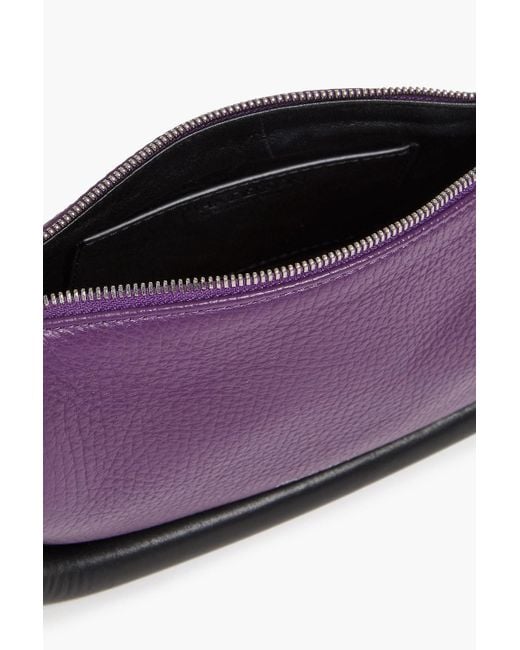 J.W. Anderson Purple Bumper 12 zweifarbige schultertasche aus strukturiertem leder