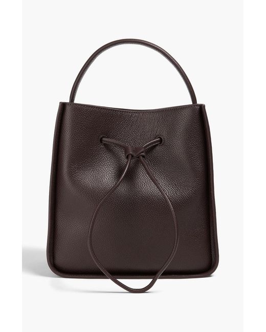 3.1 Phillip Lim Brown Soleil Small Pebbled-Leather Bucket Bag