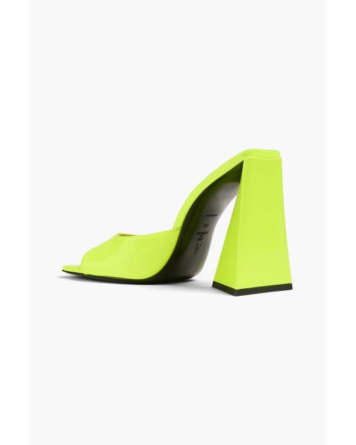 The Attico Yellow Devon Neon Mules