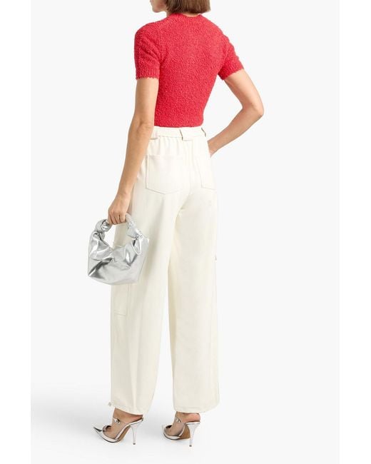 Jonathan Simkhai White Sofia Cargo Pants