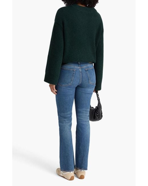 Rag & Bone Blue Peyton High-Rise Bootcut Jeans