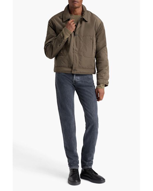 Officine Generale Brown Pete Padded Shell Jacket for men
