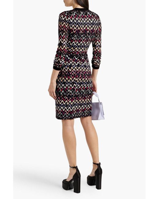 Missoni Black Crochet-knit Wool-blend Pencil Skirt