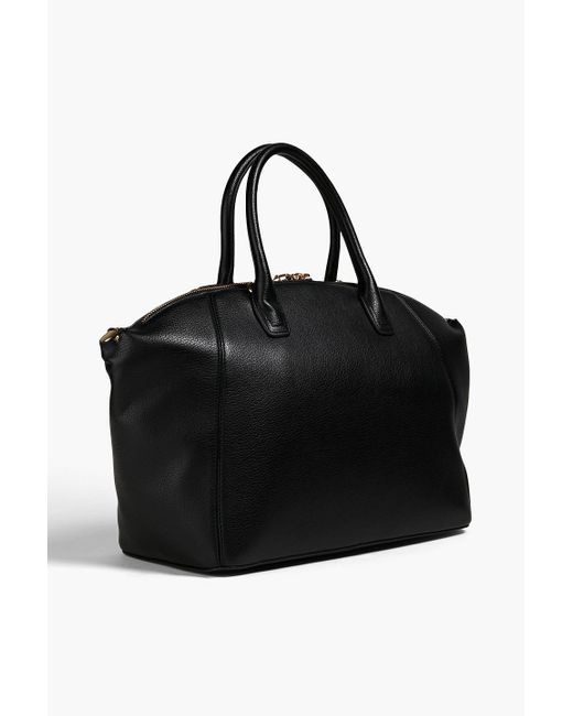 Love Moschino Black Faux Textured Leather Tote