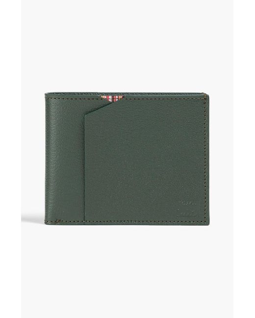 Paul Smith Pebbled-leather Wallet in Green for Men | Lyst UK