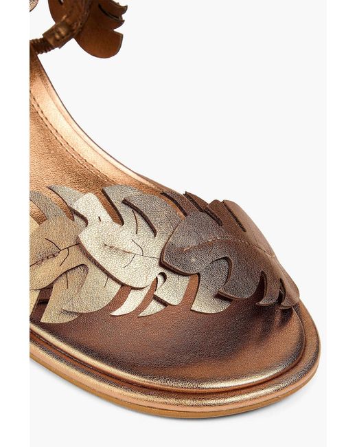 Farm Rio Metallic Monstera Sandals