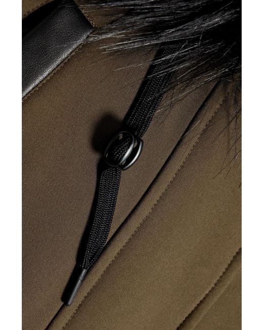 Rudsak Green Faux Fur-trimmed Shell Hooded Down Parka