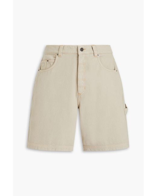 Jacquemus White Panni Denim Shorts for men