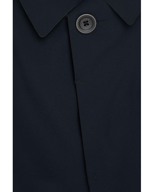Herno Blue Shell Raincoat for men