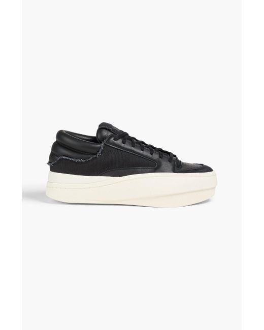 Y-3 Centennial sneakers aus leder und canvas in Black für Herren