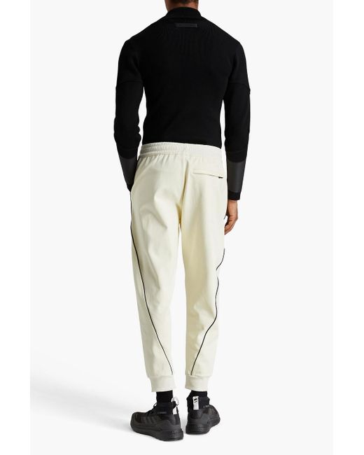 Y-3 White Printed Stretch-jersey Track Pants for men