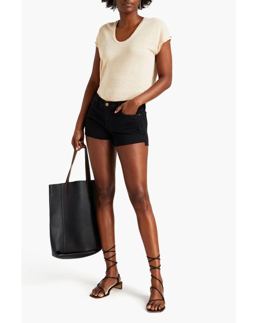 FRAME Le Cut-off Distressed Denim 
