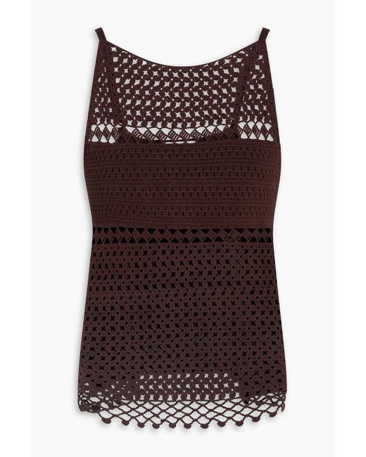 Claudie Pierlot Purple Crochet Top