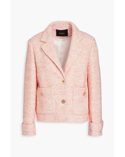 Maje Pink Tweed Jacket