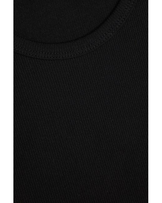 Wardrobe NYC Black Cotton-blend Jersey Tank