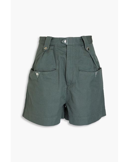 Isabel Marant Green Palino Cotton Shorts