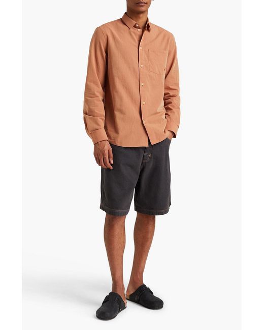 Jacquemus Orange Meio Woven Shirt for men