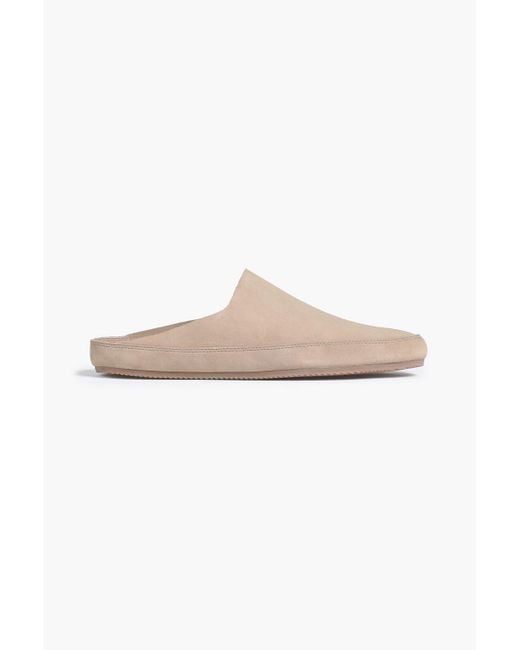 Vince Natural Alonzo Suede Slippers for men