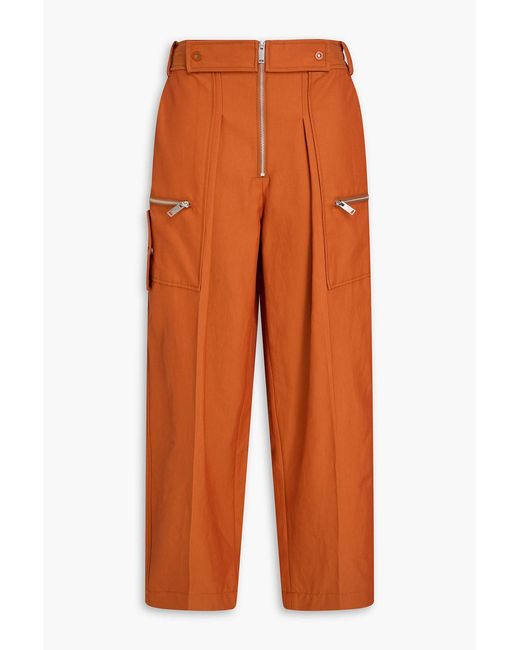 3.1 Phillip Lim Orange Cotton-blend Cargo Pants