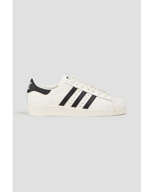Adidas Originals White Superstar 82 Leather Sneakers for men