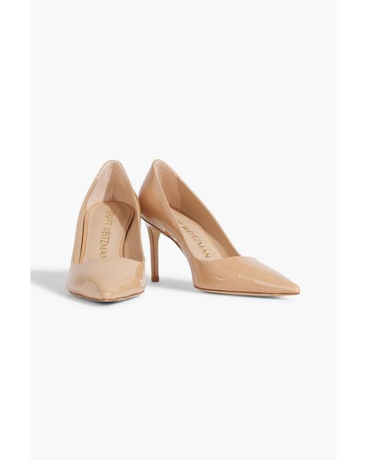 Stuart Weitzman Natural Stuart 85 pumps aus lackleder