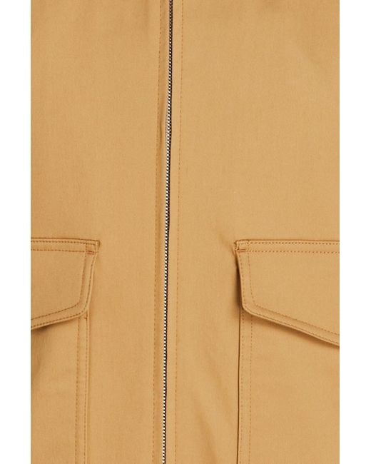 Sandro Natural Cotton-blend Gabardine Bomber Jacket for men