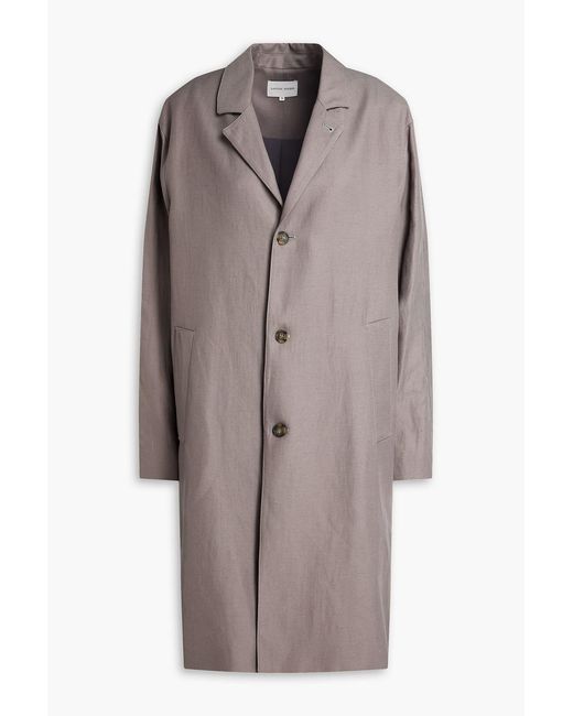 Loulou de Saison Brown Menja Twill Coat